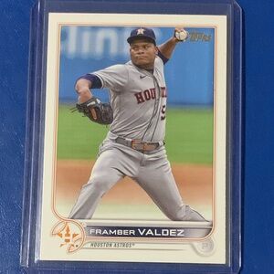 Framber Valdez #261 2022 Topps Baseball Trading Card